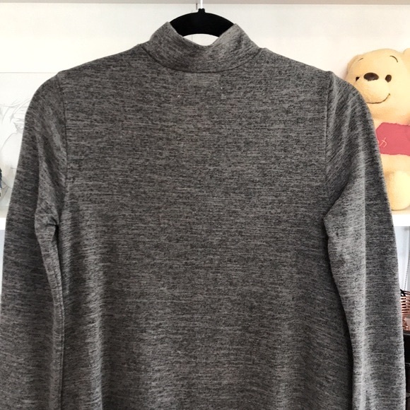 ABERCROMBIE & FITCH Gray Mock Neck Swing Dress - Picture 9 of 12